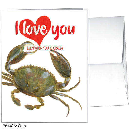 Crab, Greeting Card (7614CA), A2, printedcanvas.com