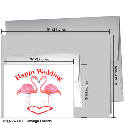 Flamingo Friends, Greeting Card (8741B), Enclosure, printedcanvas.com