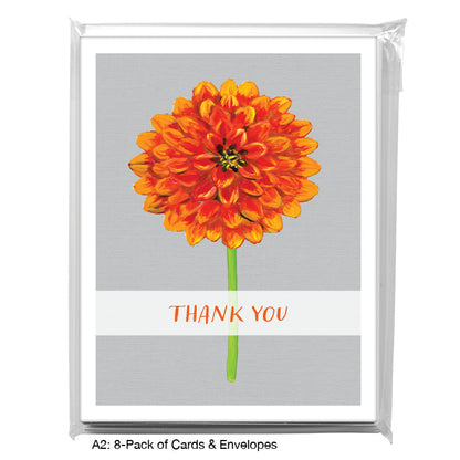 Garden Dahlia, Greeting Card (7301C), A2 8-Pack, printedcanvas.com