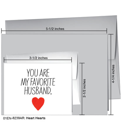 Heart Hearts, Greeting Card (8239AR), Enclosure, printedcanvas.com
