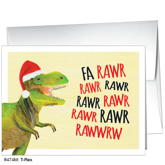 T-Rex, Greeting Card (8474M), A2, printedcanvas.com