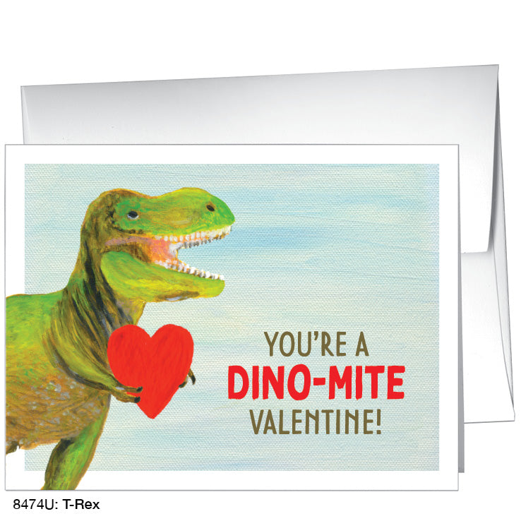 T-Rex, Greeting Card (8474U), A2, printedcanvas.com