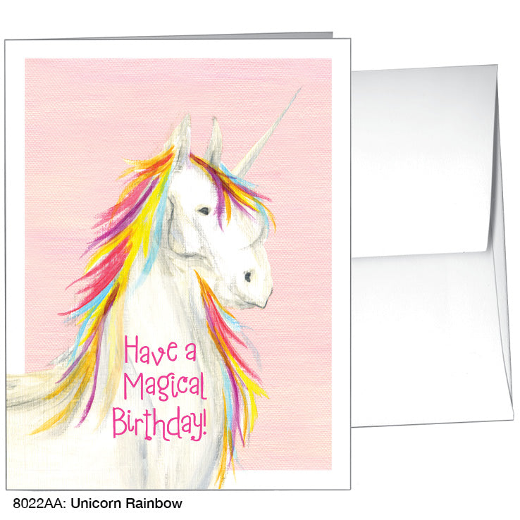 Unicorn Rainbow, Greeting Card (8022AA), A2, printedcanvas.com