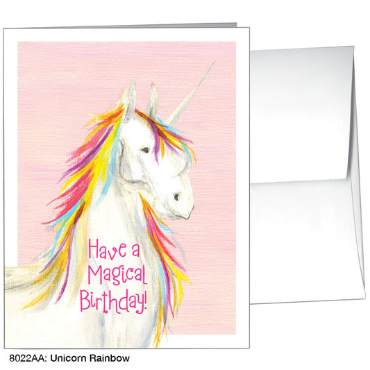 Unicorn Rainbow, Greeting Card (8022AA), A2, printedcanvas.com