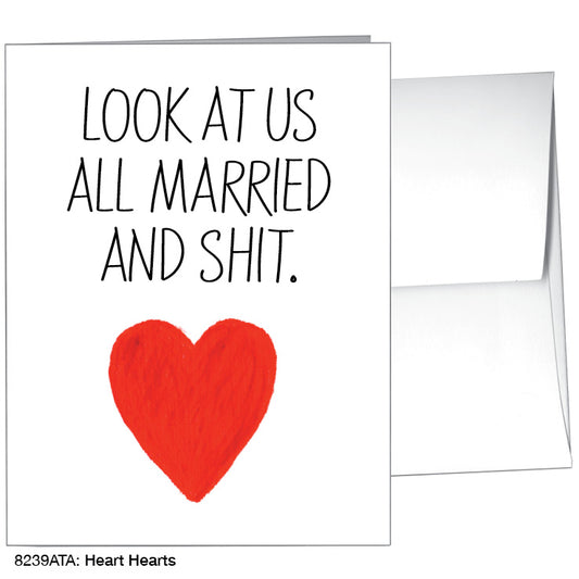 Heart Hearts, Greeting Card (8239ATA), A2 Card Front, www.printedcanvas.com