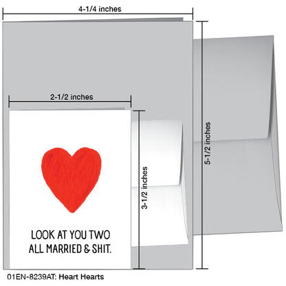 Heart Hearts, Greeting Card (8239AT), Enclosure, printedcanvas.com