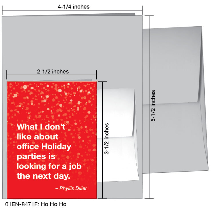 Ho Ho Ho, Greeting Card (8471FA), Enclosure, printedcanvas.com