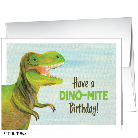 T-Rex, Greeting Card (8474B), A2, printedcanvas.com