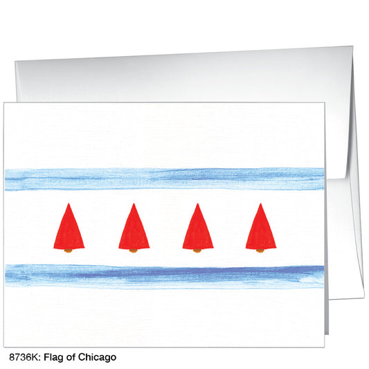 Flag of Chicago, Greeting Card (8736K), A2, printedcanvas.com