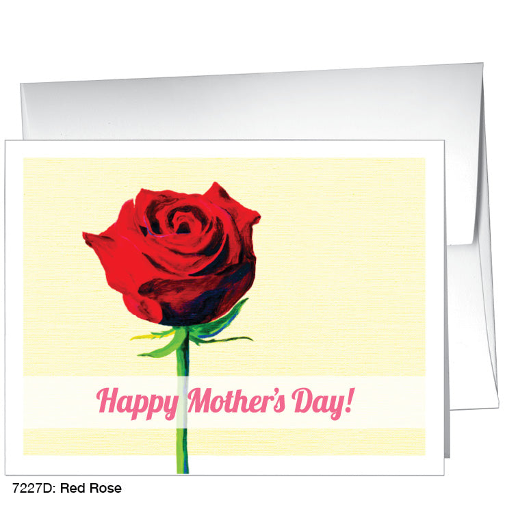 Red Rose, Greeting Card (7227D), A2 Card Front, www.printedcanvas.com