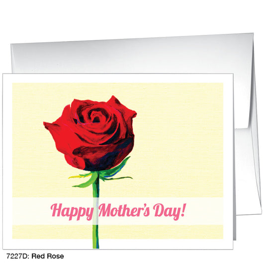 Red Rose, Greeting Card (7227D), A2, printedcanvas.com