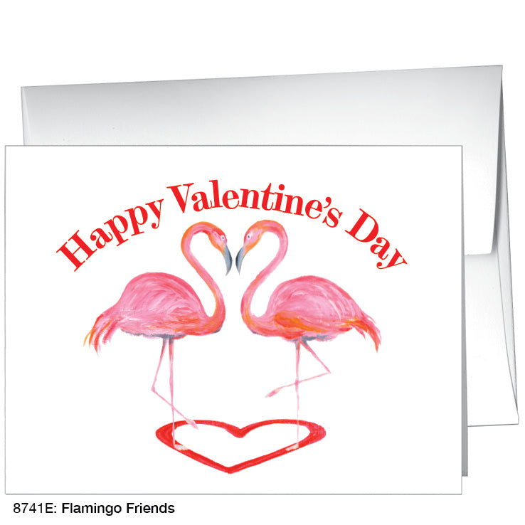 Flamingo Friends, Greeting Card (8741E), A2, printedcanvas.com