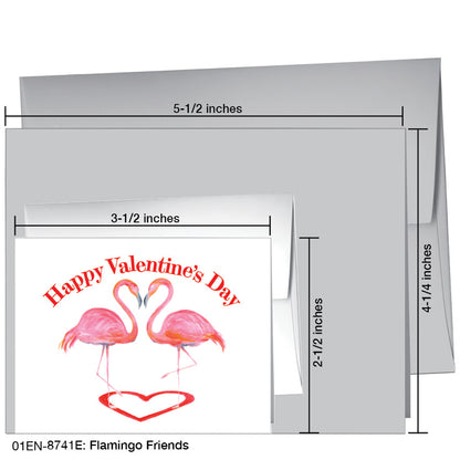 Flamingo Friends, Greeting Card (8741E), Enclosure, printedcanvas.com