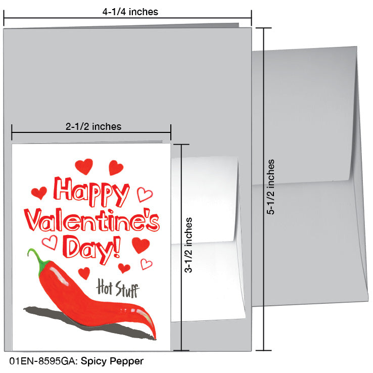 Spicy Pepper, Greeting Card (8595GA), Enclosure, printedcanvas.com