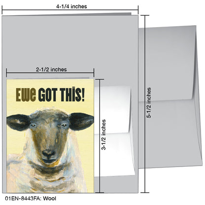 Wool, Greeting Card (8443FA), Enclosure, printedcanvas.com