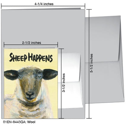 Wool, Greeting Card (8443GA), Enclosure Card, www.printedcanvas.com