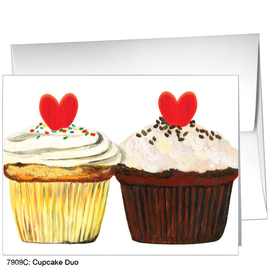 Cupcake Duo, Greeting Card (7909C), A2, printedcanvas.com