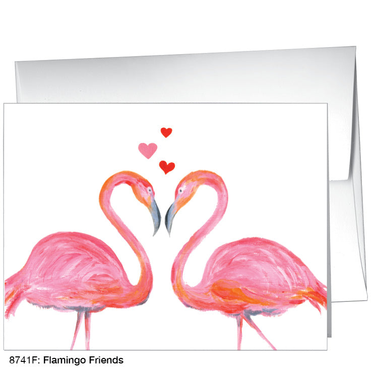 Flamingo Friends, Greeting Card (8741F), A2, printedcanvas.com