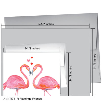 Flamingo Friends, Greeting Card (8741F), Enclosure, printedcanvas.com