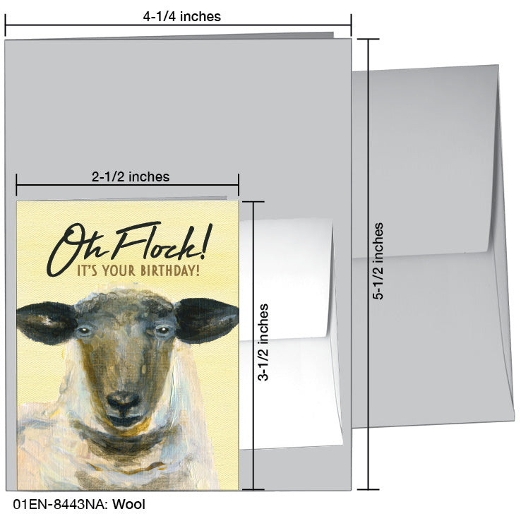 Wool, Greeting Card (8443NA), Enclosure, printedcanvas.com