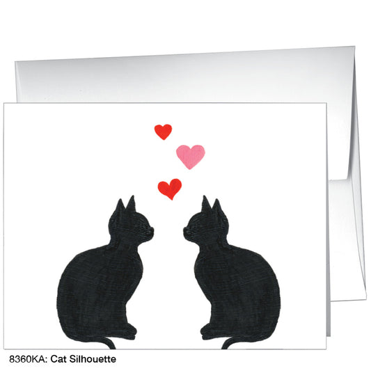 Cat Silhouette, Greeting Card (8360KA), A2, printedcanvas.com