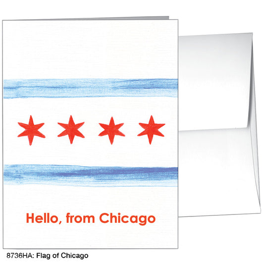 Flag of Chicago, Greeting Card (8736HA), A2, printedcanvas.com