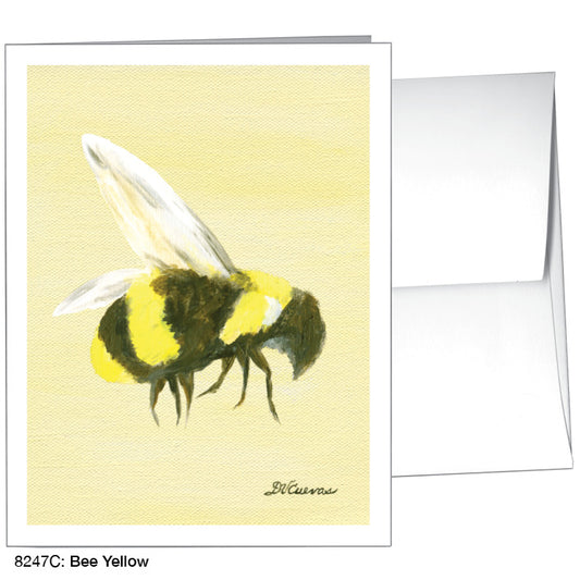 Bee Yellow, Greeting Card (8247C), A2, printedcanvas.com