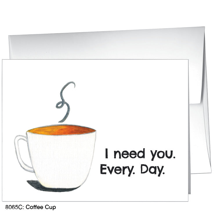 Coffee Cup, Greeting Card (8065C), A2, printedcanvas.com