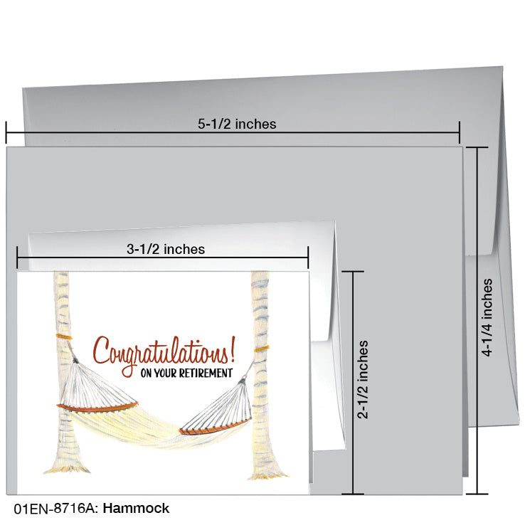 Hammock, Greeting Card (8716A), Enclosure, www.printedcanvas.com