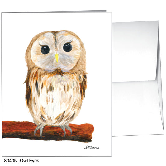 Owl Eyes, Greeting Card (8040N), A2, printedcanvas.com