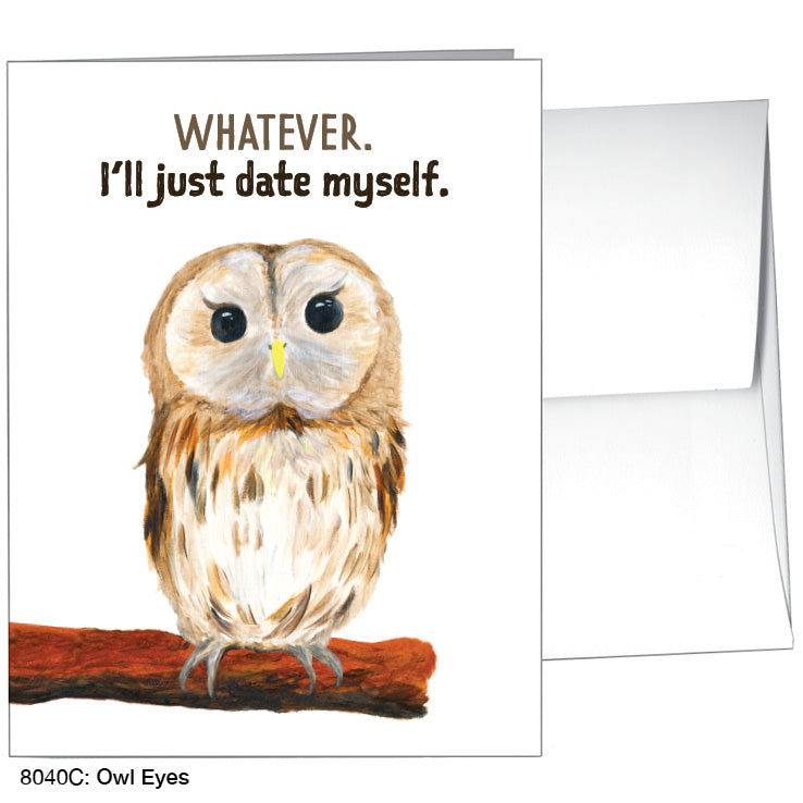 Owl Eyes, Greeting Card (8040C), A2, printedcanvas.com