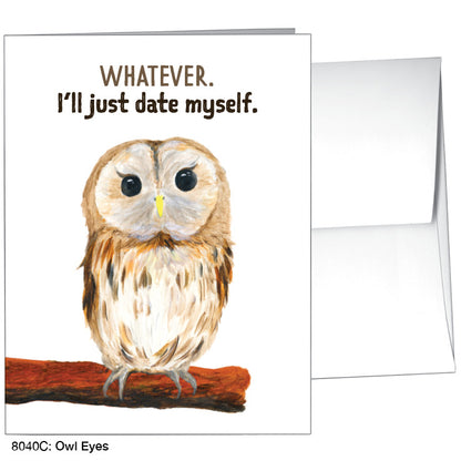 Owl Eyes, Greeting Card (8040C), A2, printedcanvas.com