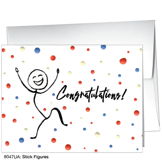 Stick Figures, Greeting Card (8047UA), A2 Card, printedcanvas.com