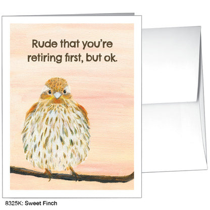 Sweet Finch, Greeting Card (8325K), A2 Card, printedcanvas.com
