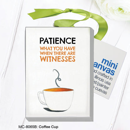Coffee Cup, Mini Canvas (MC-8065B), Mini Canvas, www.printedcanvas.com