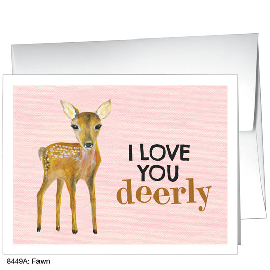 Fawn, Greeting Card (8449C), A2 Card Front, www.printedcanvas.com
