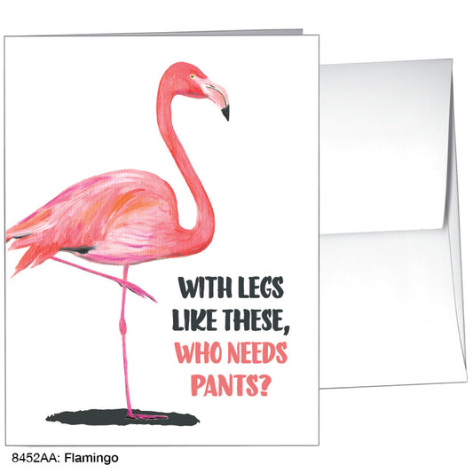 Flamingo, Greeting Card (8452AA), A2, printedcanvas.com