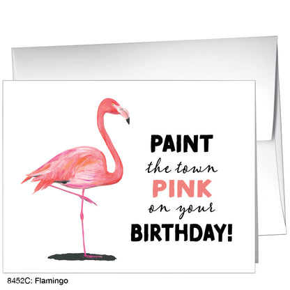Flamingo, Greeting Card (8452C), A2 Card, printedcanvas.com