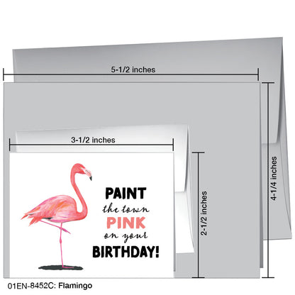 Flamingo, Greeting Card (8452C), Enclosure Card, printedcanvas.com