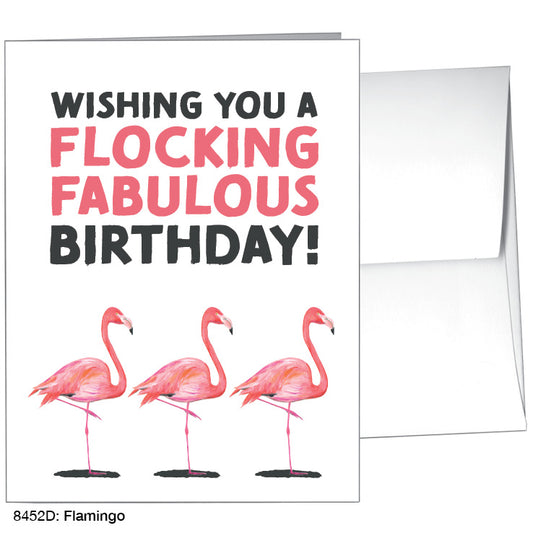 Flamingo, Greeting Card (8452D), A2, printedcanvas.com