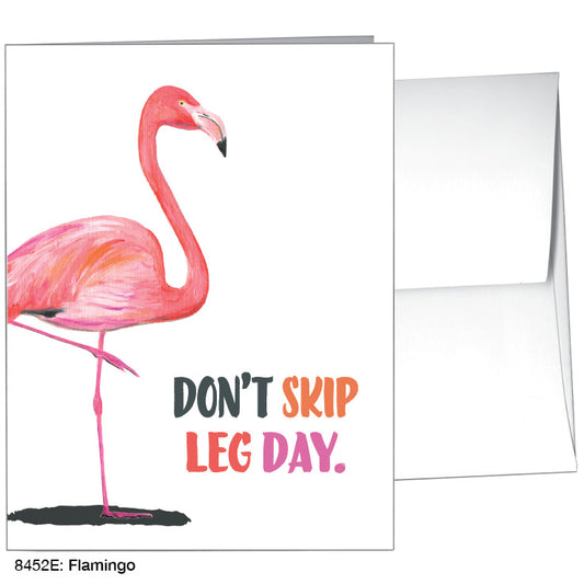 Flamingo, Greeting Card (8452E), A2, printedcanvas.com