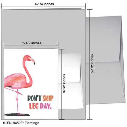 Flamingo, Greeting Card (8452E), Enclosure, printedcanvas.com
