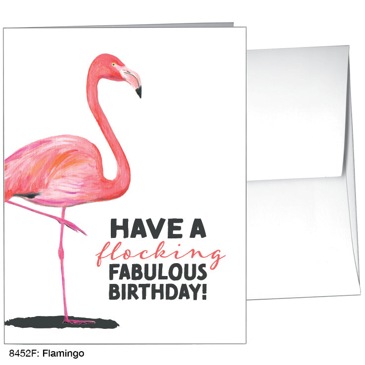Flamingo, Greeting Card (8452F), A2 Card, printedcanvas.com