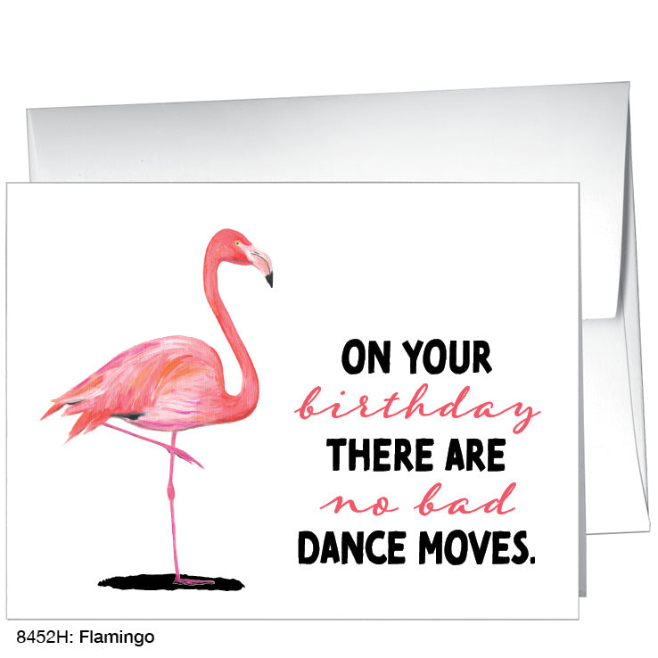 Flamingo, Greeting Card (8452H), A2, printedcanvas.com