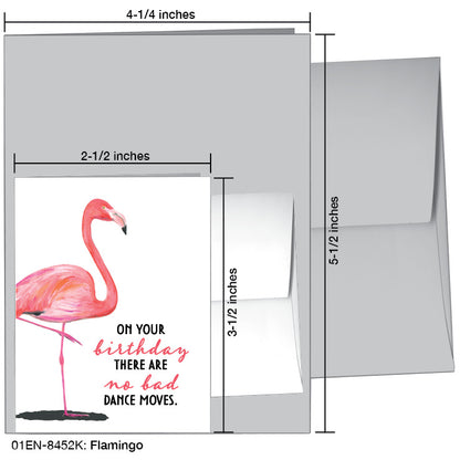 Flamingo, Greeting Card (8452K), Enclosure, printedcanvas.com