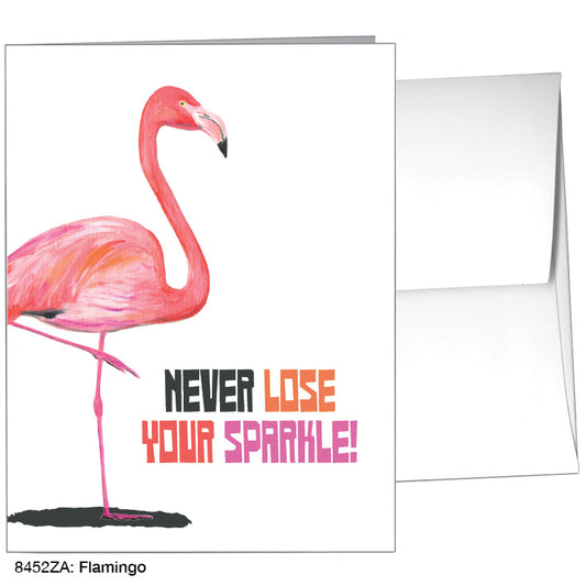 Flamingo, Greeting Card (8452ZA), A2, printedcanvas.com