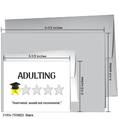 Stars, Greeting Card (7538ED), Enclosure Card, www.printedcanvas.com