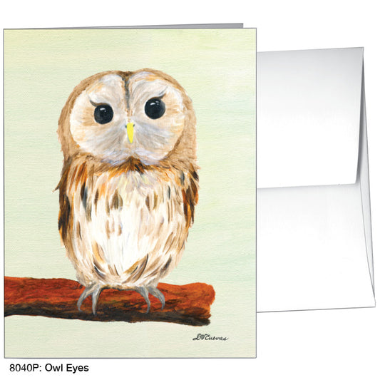 Owl Eyes, Greeting Card (8040P), A2, printedcanvas.com