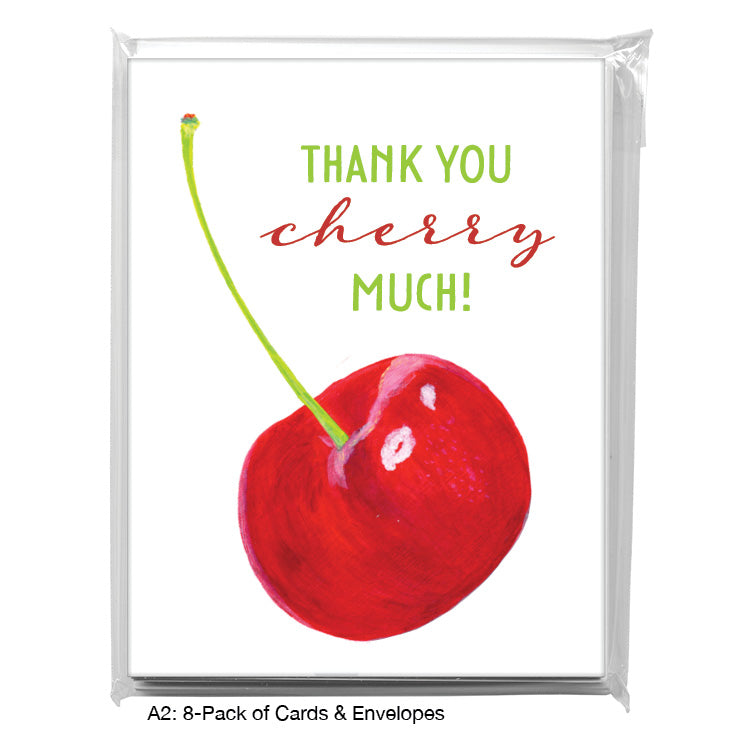 Cherry, Greeting Card (8632G), A2 8-Pack, printedcanvas.com