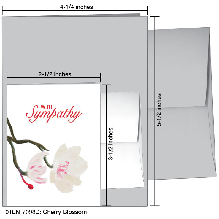 Cherry Blossom, Greeting Card (7098D), Enclosure Card, printedcanvas.com